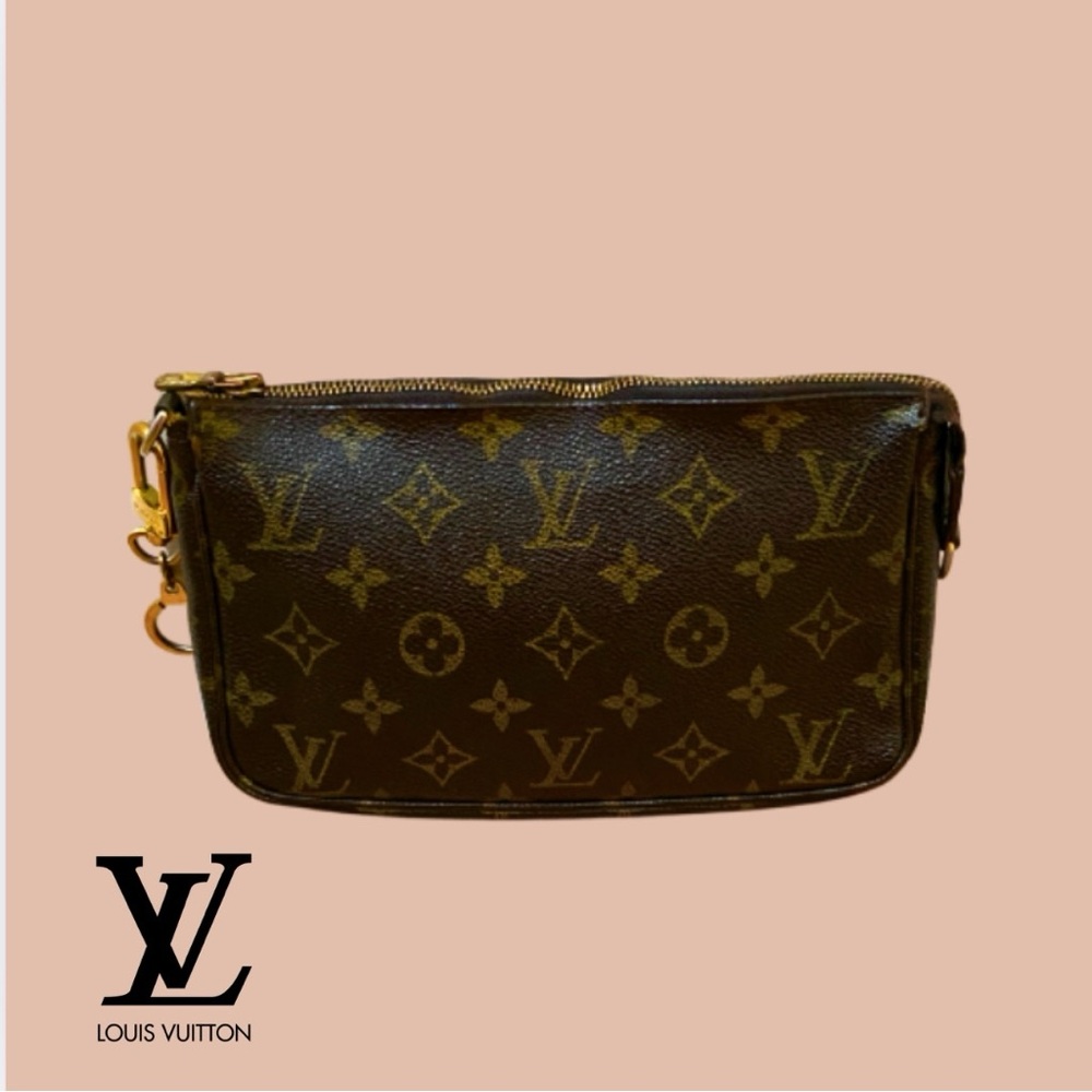 Authentic Louis Vuitton Monogrammed Pouchette